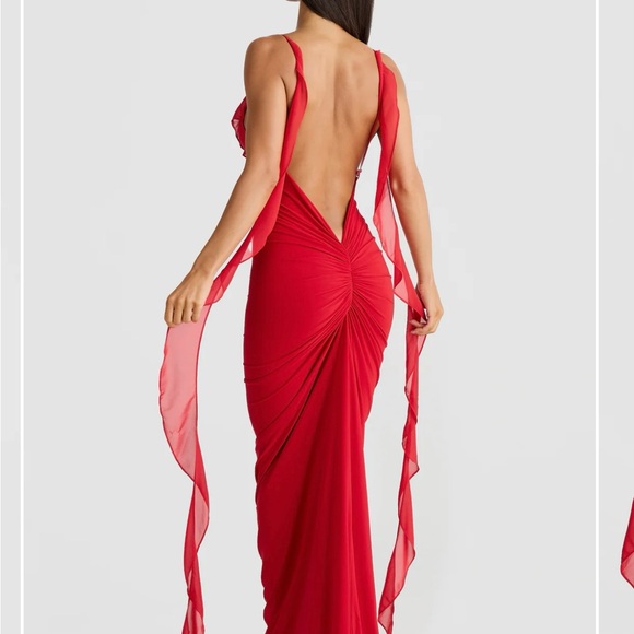 Melanie the label red maxi dress - Picture 4 of 6